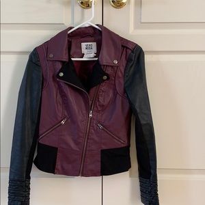 Faux leather jacket